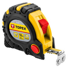 Рулетка Topex стальная лента 10 м x 32 мм, магнит (27C340)