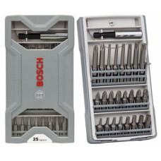 Набор бит Bosch Mini X-Line Extra Hard, с держателем, 25 шт (2.607.017.037)