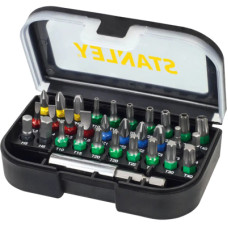 Набор бит Stanley Ph1,2,3 x1, Pz 1,3 x1, TH30, TH40, T25, L = 60 мм, 31 шт, кейс (STA60490)