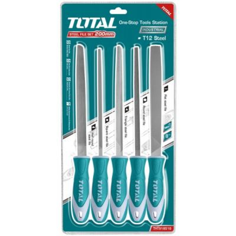 Напильник Total THT918516 напильников по дереву, 200мм, 5шт. (THT918516)