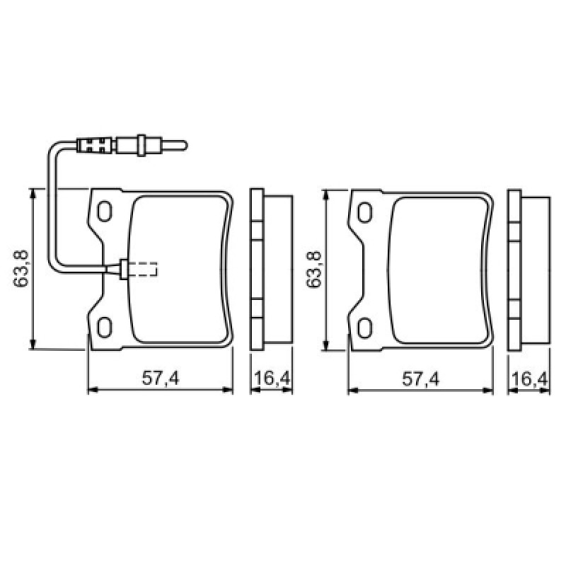 Тормозные колодки Bosch 0 986 494 055
