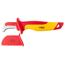 Нож монтажный Neo Tools диэлектрический, 1000V, изогнутое лезвие, 180мм (01-553)