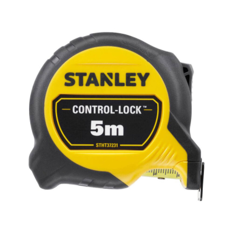 Рулетка Stanley CONTROL-LOCK, 5мх25мм, в прорезиненном корпусе,с двухсторонней шкалой (STHT37231-0)