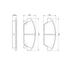 Тормозные колодки Bosch 0 986 424 289
