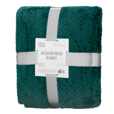 Плед Ardesto Jacquard Braid 160х200см, 100% полиэстер, изумрудный (ART0207JB)