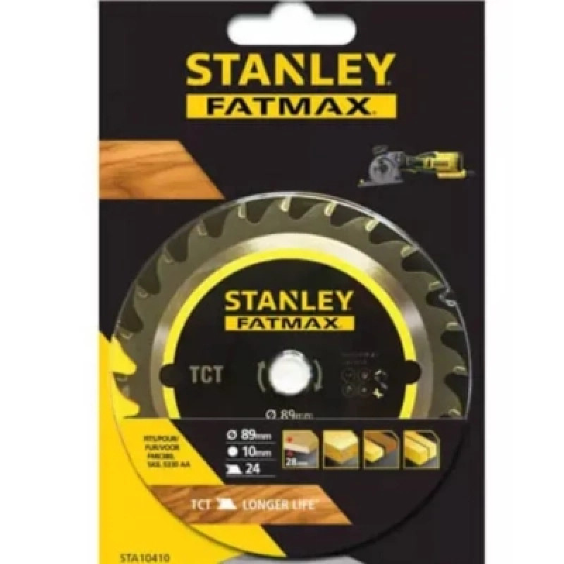 Диск пильный Stanley TCT MULTI SAW, 89 x 10 мм, 24 z, быстрый пропил, для FME380 (STA10410)
