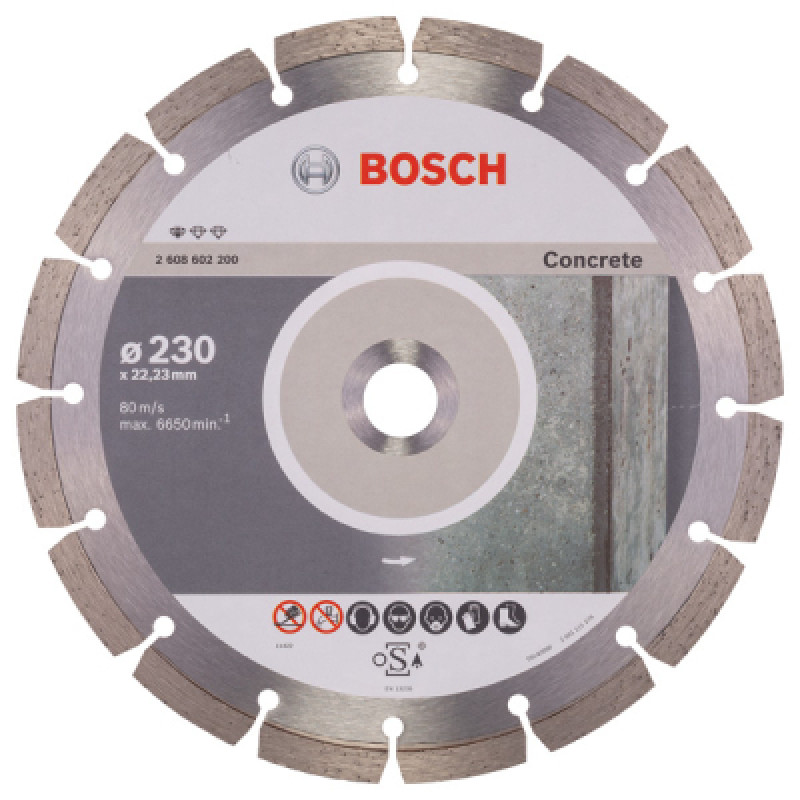 Диск пильный Bosch Standard for Concrete 230-22.23, по бетону (2.608.602.200)