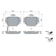 Тормозные колодки Bosch 0 986 424 471