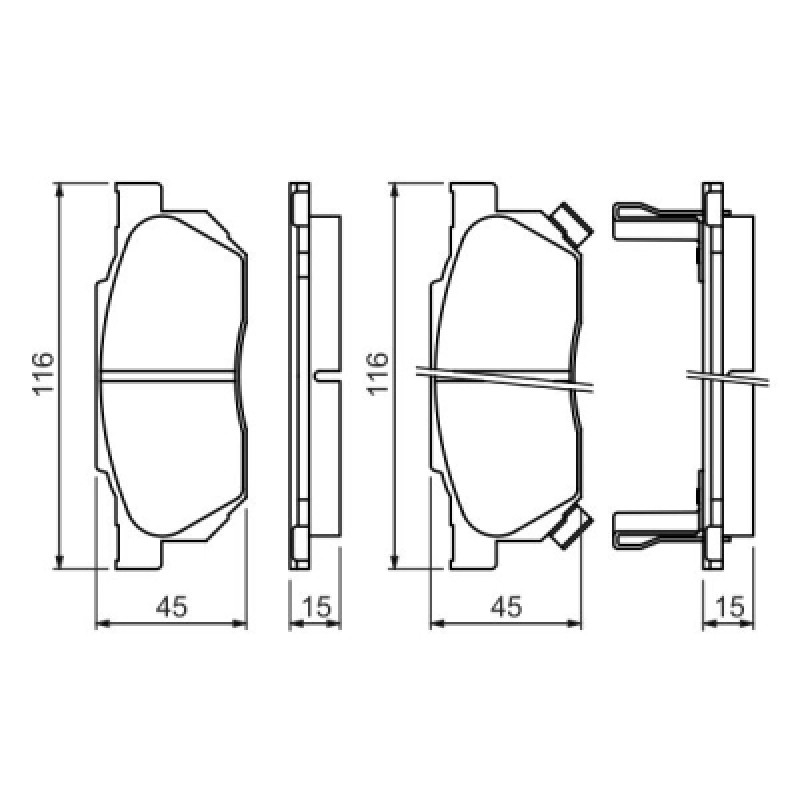 Тормозные колодки Bosch 0 986 490 440