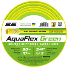 Шланг для поливу 2E AquaFlex Green 3/4", 30м, 3 шари, 10бар, -5+50°C (2E-GHE34GN30)