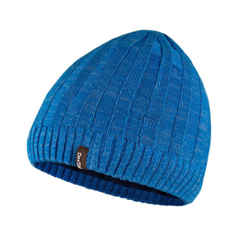 Водонепроницаемая шапка Dexshell Heathered Rib Knit Beanie Onesize 56-58 см блакитний (DH32405MAL)