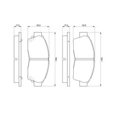 Тормозные колодки Bosch 0 986 461 123