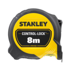 Рулетка Stanley CONTROL-LOCK, 8мх25мм, у прогумованому корпусі, з двосторонньою шкалою (STHT37232-0)