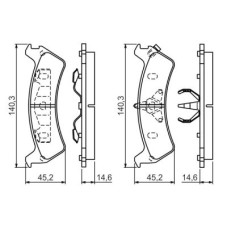 Тормозные колодки Bosch 0 986 424 655