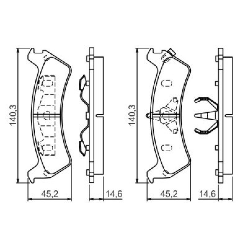 Тормозные колодки Bosch 0 986 424 655