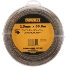 Жилка косильна DeWALT діаметр 2.5 мм, довжина 68.7 м, кручена (DT20652)