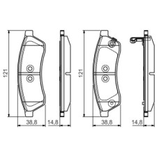 Тормозные колодки Bosch 0 986 495 168