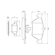 Тормозные колодки Bosch 0 986 461 129