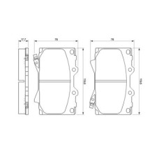 Тормозные колодки Bosch 0 986 424 640