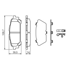 Тормозные колодки Bosch 0 986 494 232