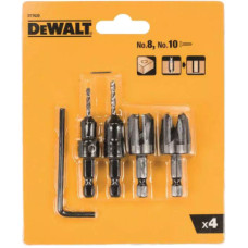 Набір фрез DeWALT по дереву 2шт + зенкер з свердлом 2шт. (DT7620)