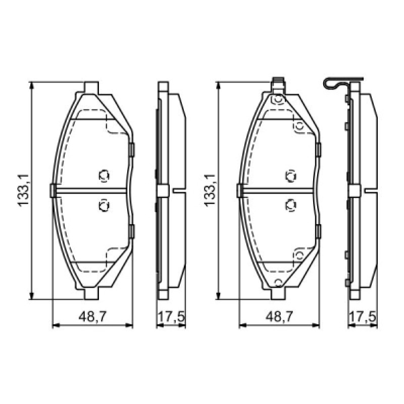 Тормозные колодки Bosch 0 986 494 684