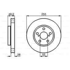 Тормозной диск Bosch 0 986 478 858