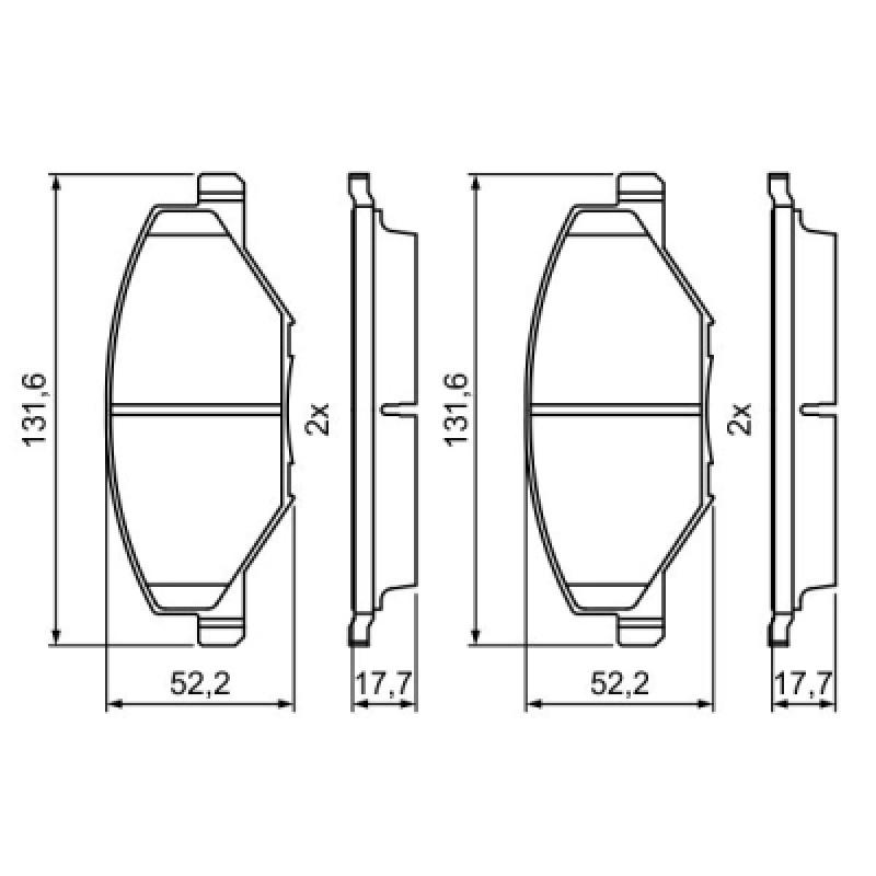 Тормозные колодки Bosch 0 986 495 390