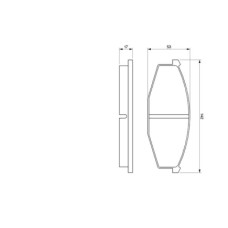 Тормозные колодки Bosch 0 986 468 630