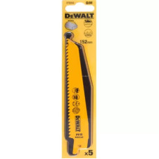 Полотно DeWALT пиляльне біметалеве, швидкий пропил, 152 мм, 6 TPI, 5 шт (DT2359)