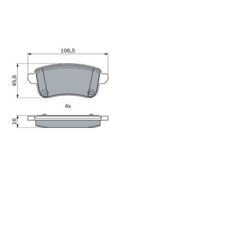 Тормозные колодки Bosch 0 986 494 978
