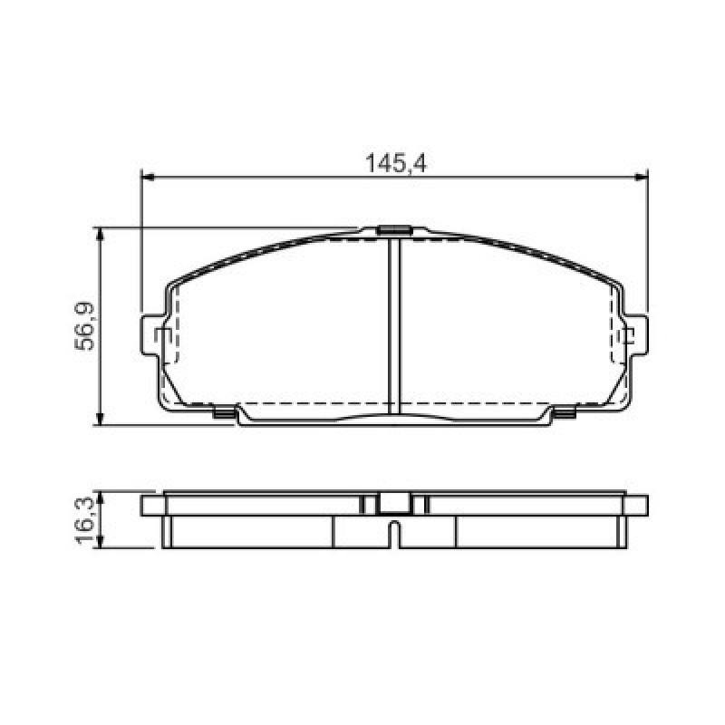 Тормозные колодки Bosch 0 986 495 058