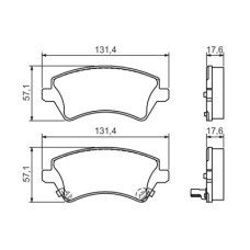 Тормозные колодки Bosch 0 986 424 735