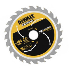 Диск пильний DeWALT EXTREME RUNTIME, 165х20 мм, 24 z (ATB+R), 10 гр., 7000 об/хв (DT99560)