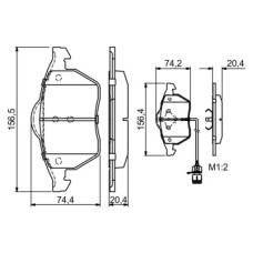 Тормозные колодки Bosch 0 986 460 937