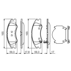 Тормозные колодки Bosch 0 986 494 577