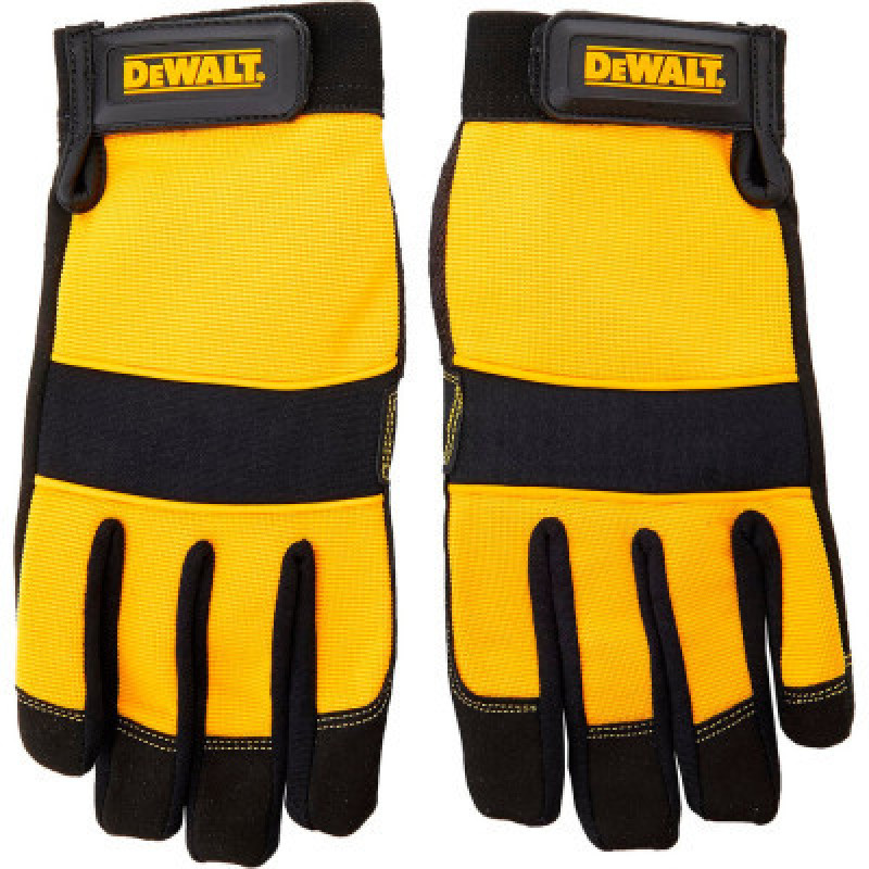 Защитные перчатки DeWALT разм. L/9, с накладками на ладони и пальцах (DPG21L)