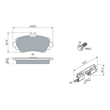 Тормозные колодки Bosch 0 986 424 469