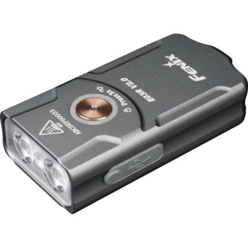 Фонарь Fenix E03R V2.0 Grey (E03RV20GR)