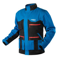 Куртка робоча Neo Tools HD+, розмір XXL (56), 275 г/м2,бавовна, високий комір, кишен (81-215-XXL)