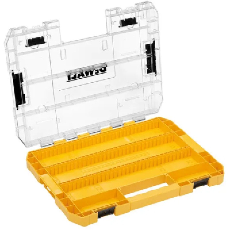 Ящик для инструментов DeWALT для бит системы TSTAK Tough Case L с футляром и кассетами 8шт, розделители 6шт (DT70804)