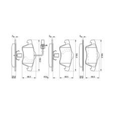 Тормозные колодки Bosch 0 986 424 537