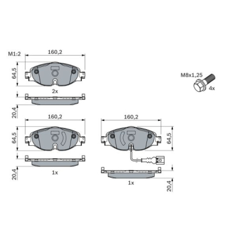 Тормозные колодки Bosch 0 986 494 660