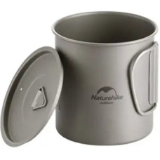 Чашка туристична Naturehike NH20CJ005 титанова з ручкою 600 мл (6927595769966)