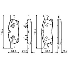 Тормозные колодки Bosch 0 986 494 672