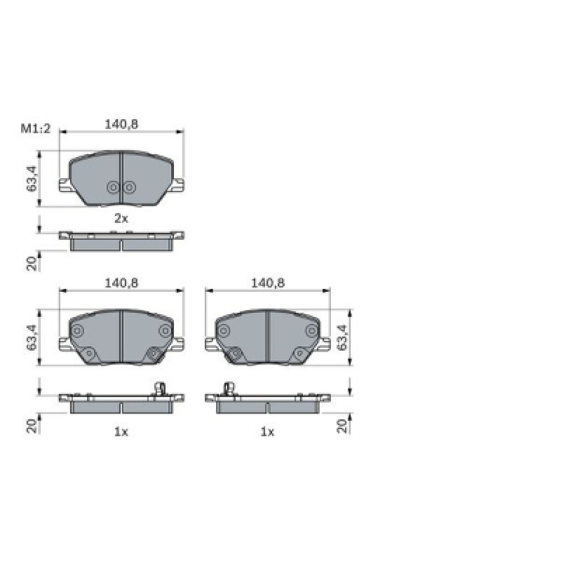 Тормозные колодки Bosch 0 986 494 941