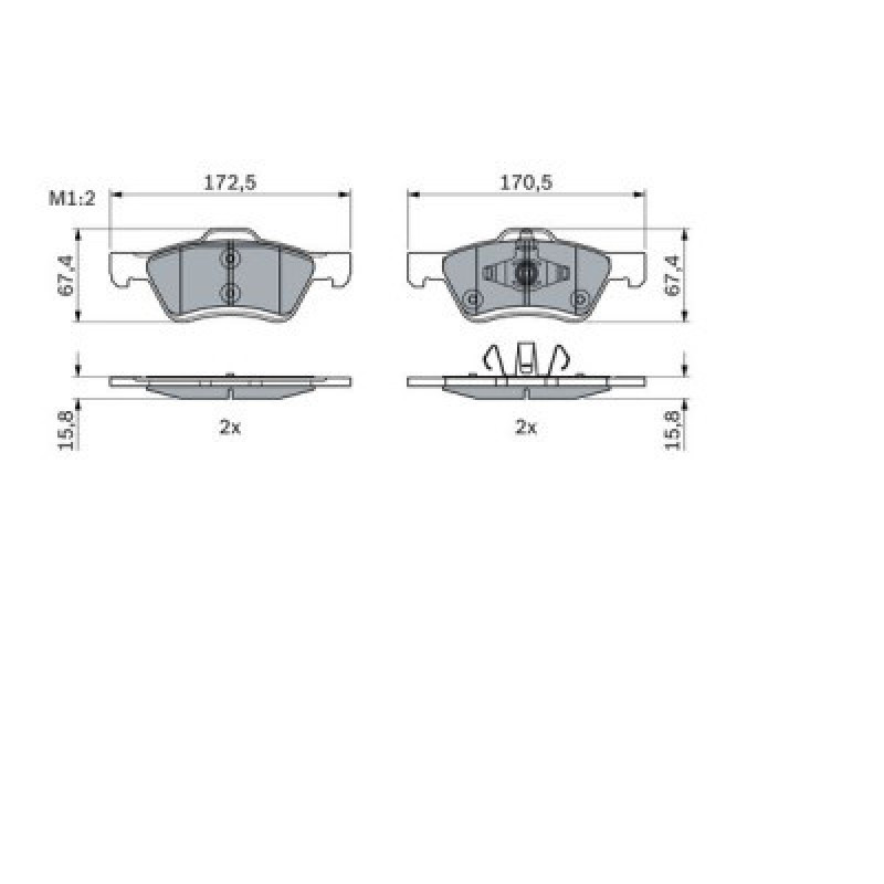 Тормозные колодки Bosch 0 986 494 960