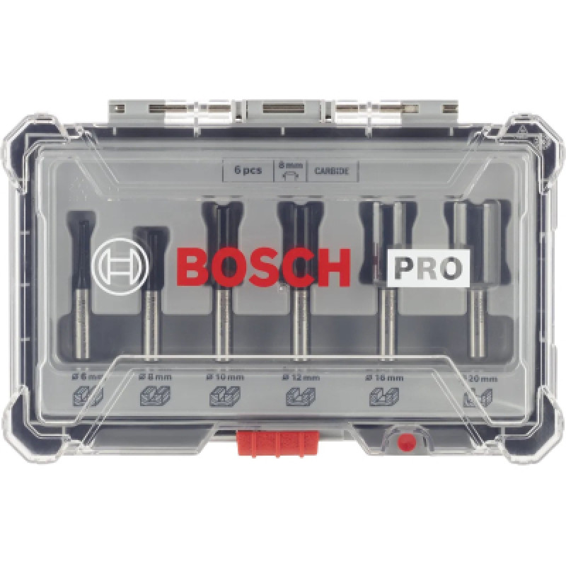 Набор фрез Bosch Professional пазовых, 8мм, 6шт (2.607.017.466)