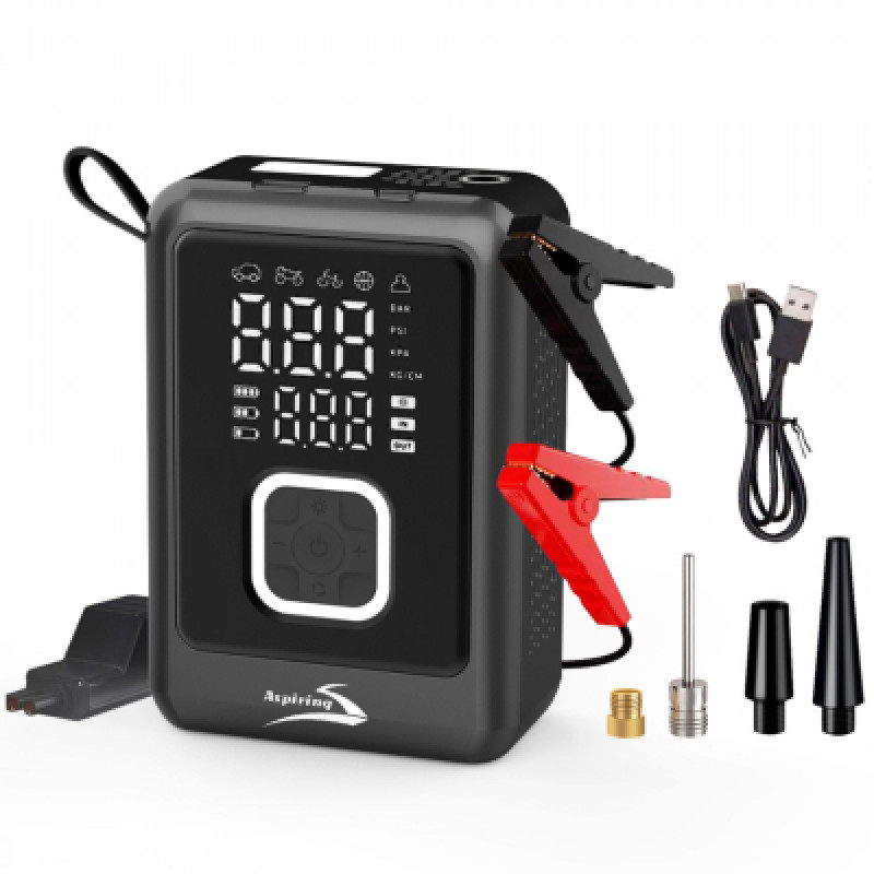 Пуско зарядное устройство Aspiring 8000mAh 800A Jump 4 Power bank 3-in-1 with inflator (VTR-P4)