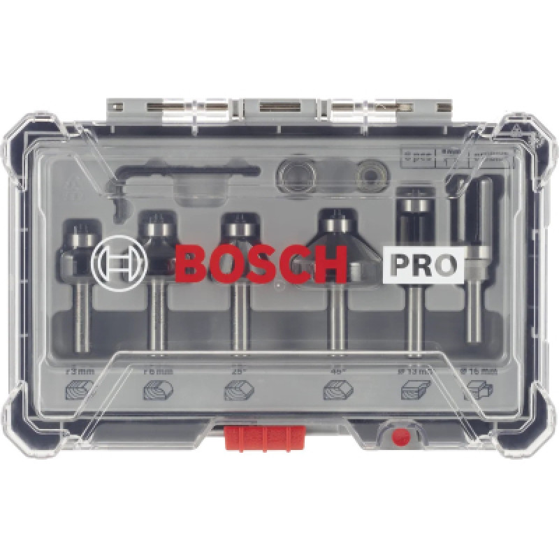 Набор фрез Bosch Professional кромочных фасонных, 8мм, 6шт (2.607.017.469)